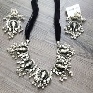 Necklace and earrings
